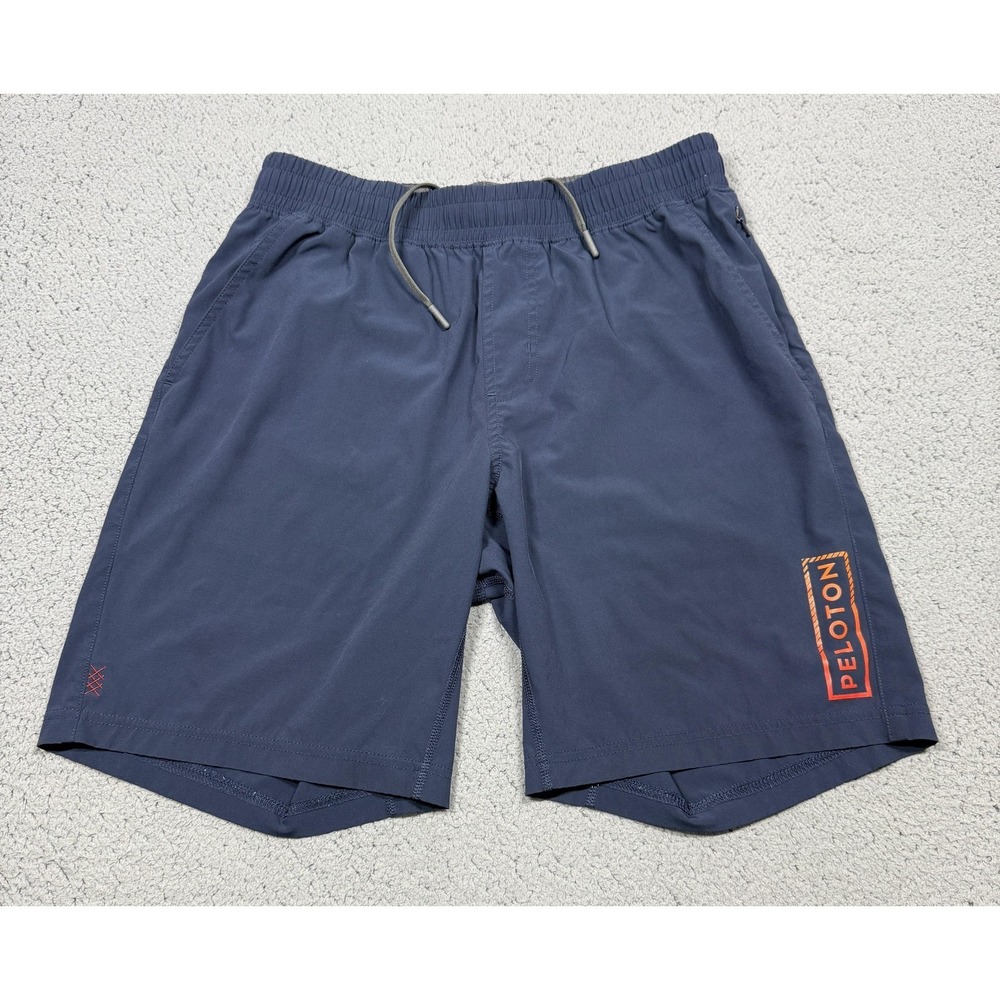 Rhone X Peloton Shorts Mens M‎ Blue Athletic Training 9 Inseam Lightweight Gym